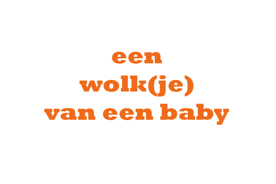 een wolkje